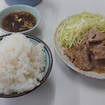 Makoto Shokudou - 生姜焼き定食（ご飯大盛り）