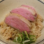 中華そば きなり - 鴨肉炊き込みご飯¥400