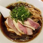 麺屋 六感堂 - 温製 シャポーン鶏の山椒ＳＯＢＡ（醬油）