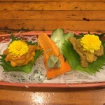 呑兵衛 - 左ばふんうに,右むらさきうに