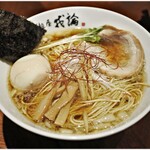 麺屋 我論 - 生姜香る淡麗醤油ら～めん+メーカーズマーク半熟煮卵 770+130円