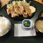 どんこの里いぬかい - 自分、チキン南蛮定食（ご飯大盛り）＋50円