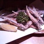 心楽 - きびなご唐揚げ。シンプルに旨い。