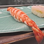 一鮨 - 天然くるまえび（おまかせにぎり）