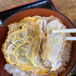 生そば きく家 - カツ丼のアップです