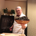 照寿司 - 若松産のアワビ