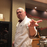 照寿司 - カワハギと肝の握り