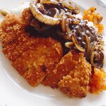 笑門来福 - カツカレー見た目よりボリュームある