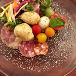 Kucchina Itariana Ra Korrina - antipasto misto サラミが薄くて味がわからないよ（笑）