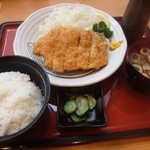 和風レストランまるまつ - チキンかつランチ（523円）