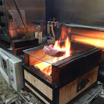 千ふく - 薪で焼いてくれます