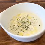 via A - 静岡県産新じゃが冷製スープ