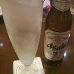 冷えたビール。これにおつまみがつく！！