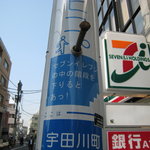 カフェ マメヒコ - 場所はセブンイレブンの中の階段を下りたとこ