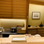 日本橋 蕎ノ字 - 店内は何時も清潔で整然としている。