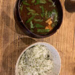 Katsuyoshi Noan - 青じそご飯と赤出汁