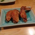 鳥次郎 - セットの口取２(最初は枝豆と鶏肉の南蛮漬け)