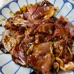 鳥八食堂 - 良く混ぜてから焼きます！