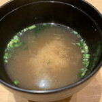 鮨 由う - 味噌汁
