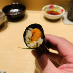 鮨 由う - 北海道産　バフンウニの手巻き