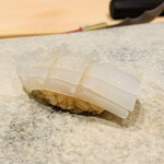 鮨 由う - 白イカ 塩とすだちで