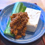 さくら本店 - (ﾗﾝﾁ)さくら定食 小鉢：豆腐と胡瓜の肉みそ　2020.6.11