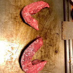 オカダ食品株式会社 - カイノミステーキ  焼き焼き風景