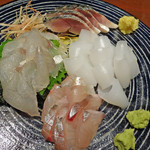 割烹 桂 和田 - 造り盛り合わせアップ
