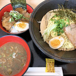 Wakiaiai - ざるラーメンと焼豚丼セット 600円