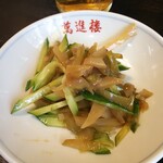 萬進楼 - ビールには搾菜