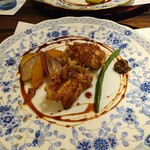 割烹 清風 - 焼物（穴子の天ぷら）