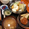 お食事処 笑福茶屋 - プレオープンメニュー(ハンバーグとチキン南蛮定食)