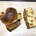 チアアップ - 料理写真:りんごとスイートポテトのクロワッサン、キャラメルスコーン