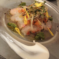 トラットリア イル レガーロ - 真鯛のカルパッチョ