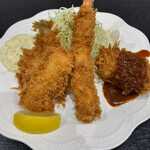 えいすけ - ミックスフライ定食　1,130円