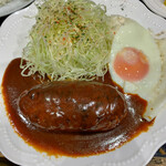 えいすけ - ハンバーグステーキ定食（200g）　1,300円