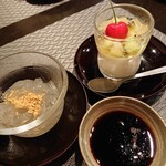 禅紫 - 自家製くずきりと杏仁豆腐