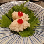 禅紫 - ハモの湯引き梅肉だれ