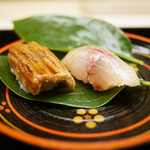 道人 - 鯵と穴子の寿司