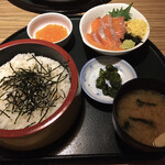 梵天食堂 - サーモンいくら丼 750えん税別