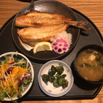 Bonten Shokudou - 焼き魚定食(ホッケ)ご飯無し 750えん税別