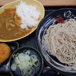 ゆで太郎 - 冷そばカレーセット550円