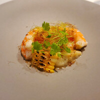 ル　ピニョン - ヤングコーンのラビオリ、蒲郡産ヨシエビのせなど