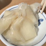 廻鮮寿司 塩釜港 - ここのガリは美味しいですね♫