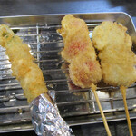 和がや - アスパラベーコン、トマト、串カツ豚