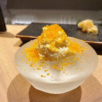 鮨 いつみ - カッテージチーズのカラスミ和え