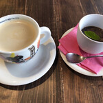 アランチャ - ランチセットのコーヒーとプチデザート