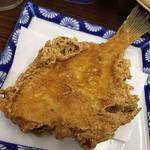 旅荘 みなと - カレイの唐揚げ