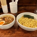 Ramen Kirari - 魚介味噌つけ麺+味玉。970+150円