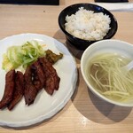 牛たん若 - 牛たん3枚定食